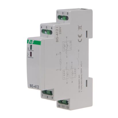 Electronic bistable impulse relay BIS-412i 230 V