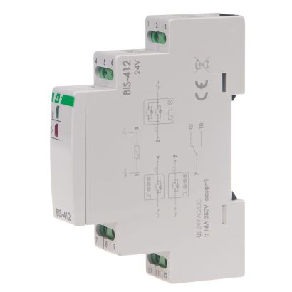 Electronic bistable impulse relay BIS-412 24 V