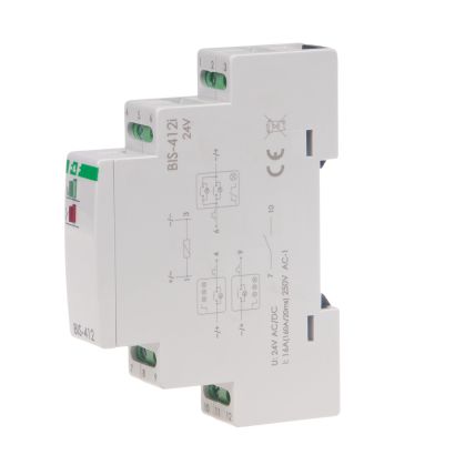 Electronic bistable impulse relay BIS-412i 24 V