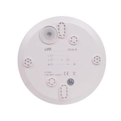 Infrared motion sensor DR-06 W 24 V white