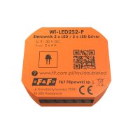 2 kanałowy sterownik wifi do światła LED 12/24 V o obciążalności do 4 A na kanał