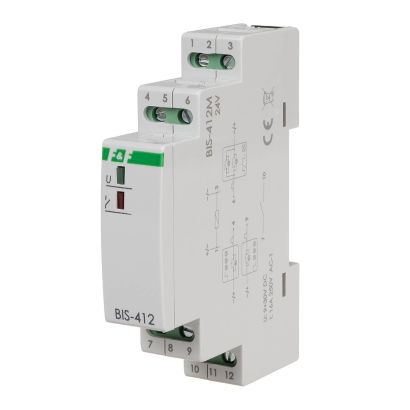 Electronic bistable impulse relay BIS-412M 230 V