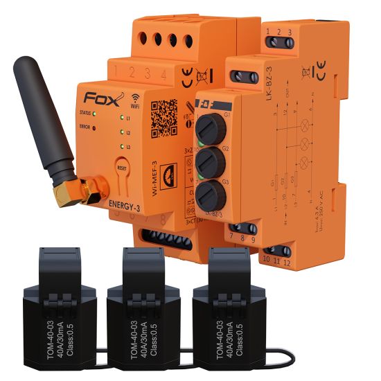 Set: MEF-3-40 energy consumption monitor with LK-BZ-3 lamp