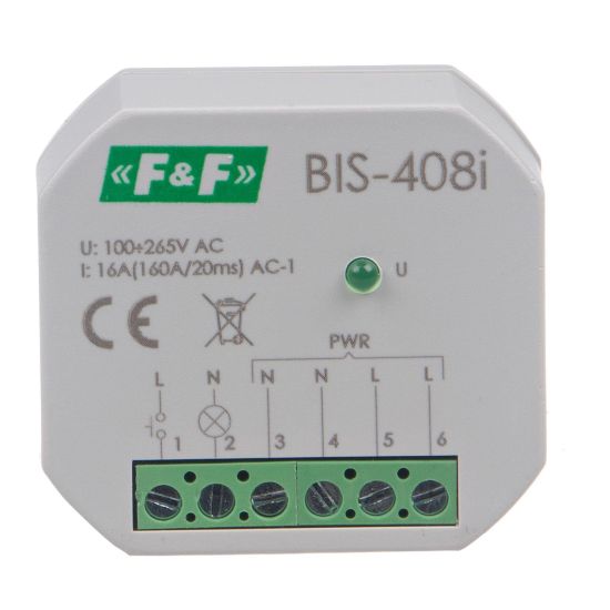 Electronic bistable impulse relay BIS-408i