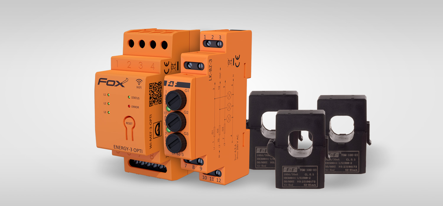 LK-BZ-3 i monitor zużycia energii MEF-3-40