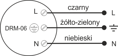 Plafon z czujnikiem ruchu DRM-06