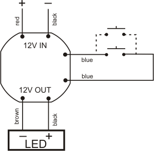 Variateur de lumière encastrable, avec mémoire des réglage pour LED 12V 36W  SCO-803 F&F - Vente en ligne de matériel électrique