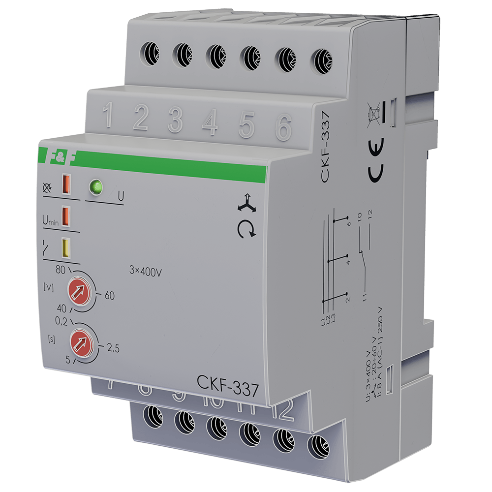 Czujnik kolejności i zaniku fazy CKF-337