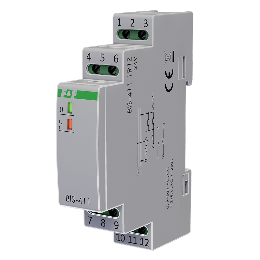 Przekaźnik bistabilny BIS-411 1R1Z 24 V
