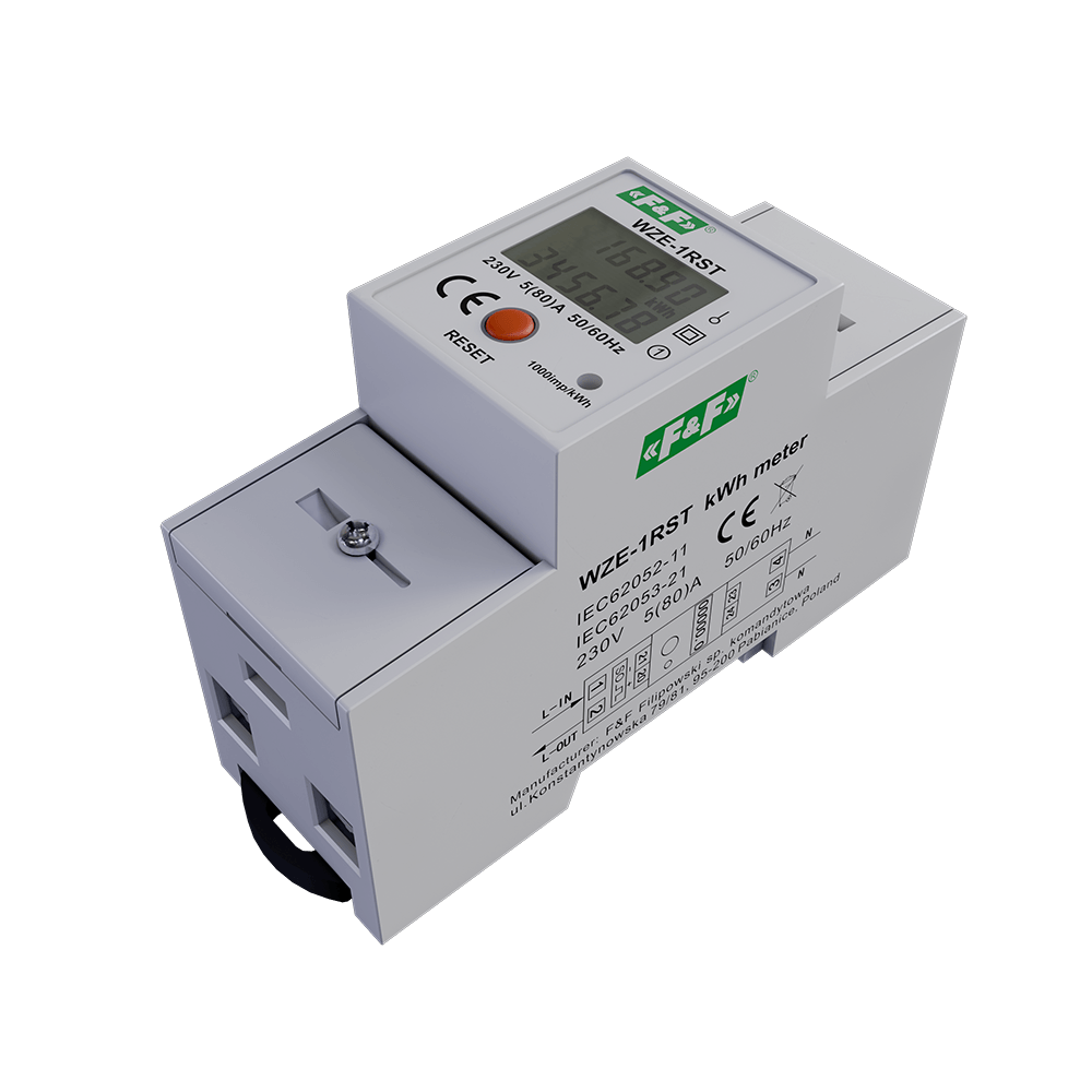 Licznik zużycia energii elektrycznej 1-fazowy WZE-1RST