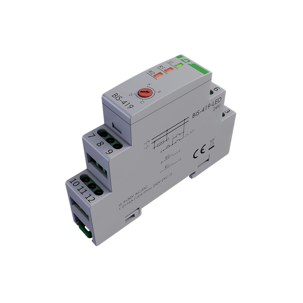 Przekaźnik bistabilny BIS-419-LED - 24 V
