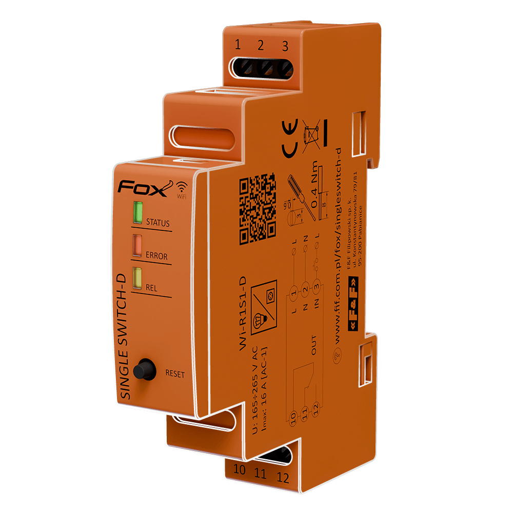 Przekaźnik jednokanałowy SINGLE SWITCH-D