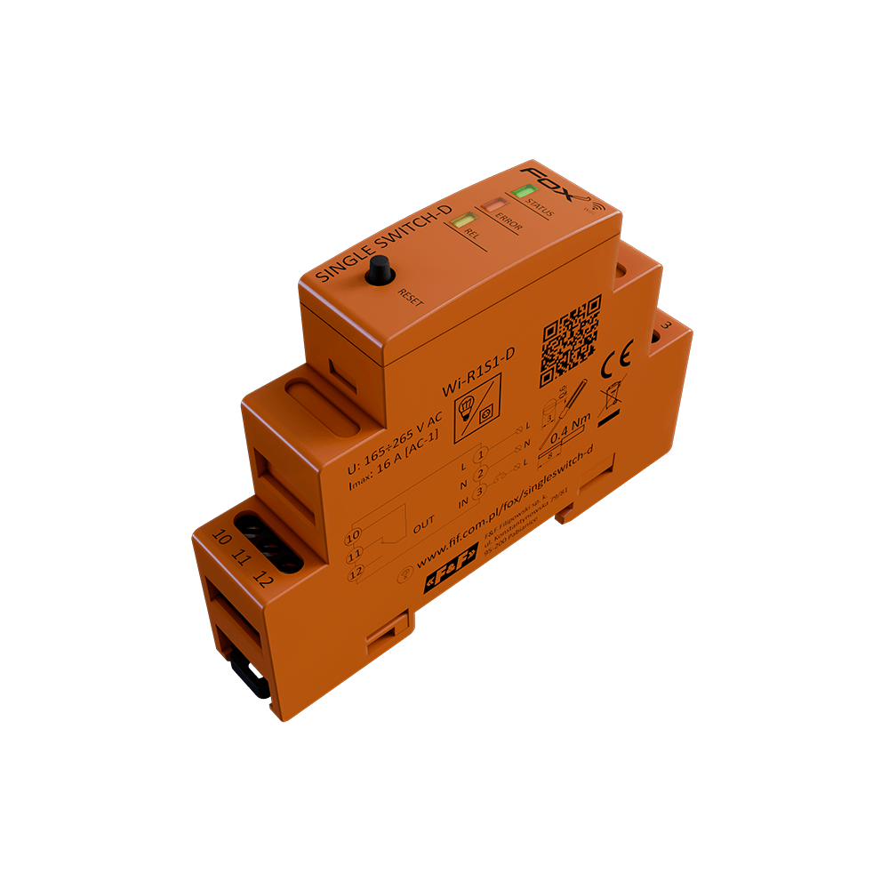 Przekaźnik jednokanałowy SINGLE SWITCH-D