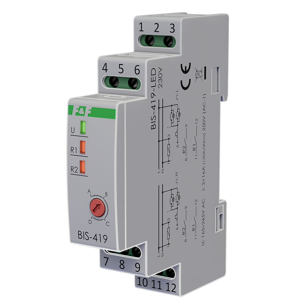 Przekaźnik bistabilny BIS-419-LED 230 V